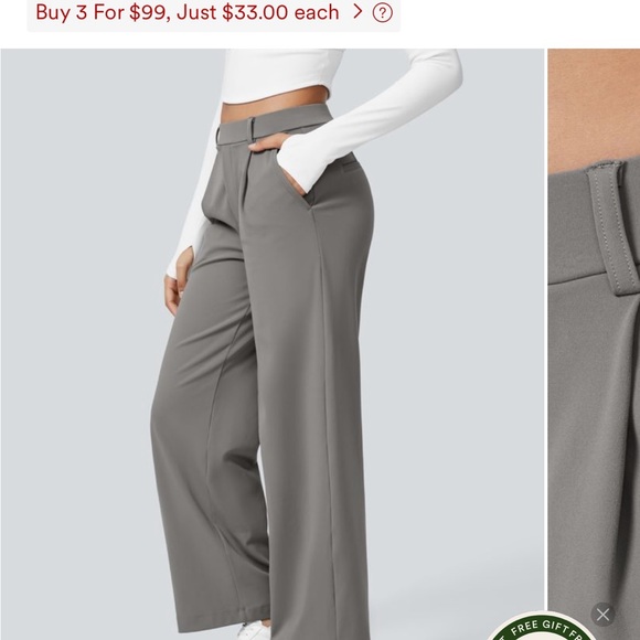 Halara Women's High Waisted Straight Leg Work Pant Trio - Picture 11 of 16